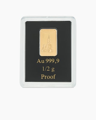 Produktabbildung 1 für Goldmünzbarren BW Freiburger Münster