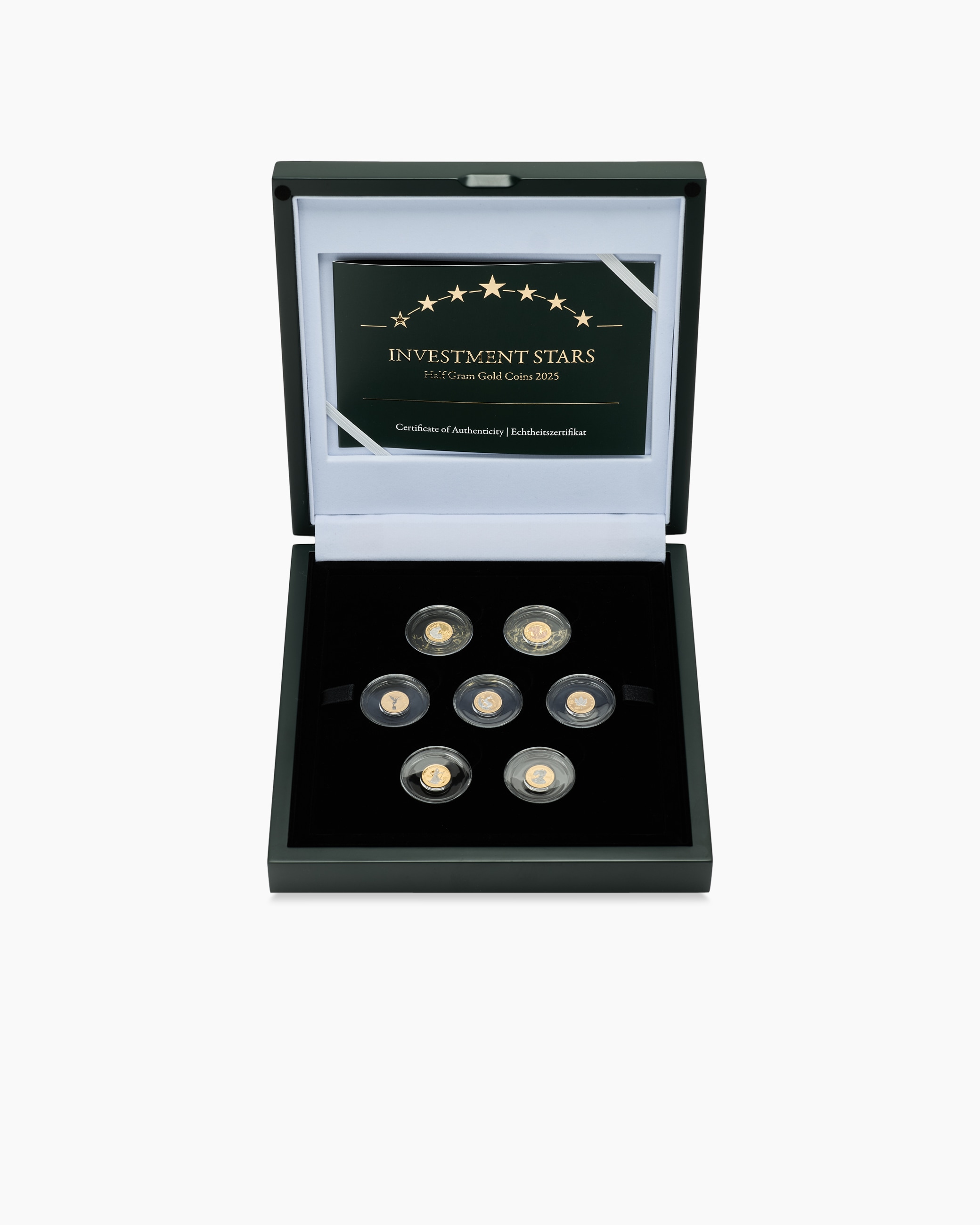 Produktabbildung für 7x 0,5 g Gold Investment Stars 2025