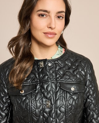 Produktabbildung 5 für Lederimitatjacke gesteppt