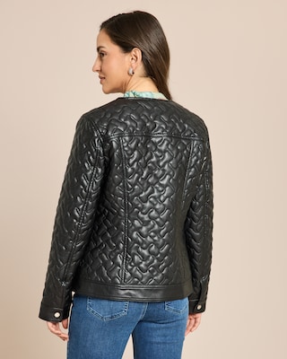 Produktabbildung 4 für Lederimitatjacke gesteppt