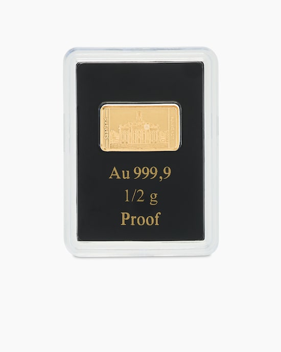 Produktabbildung für Goldmünzbarren SL Ludwigskirche Saarbrücken