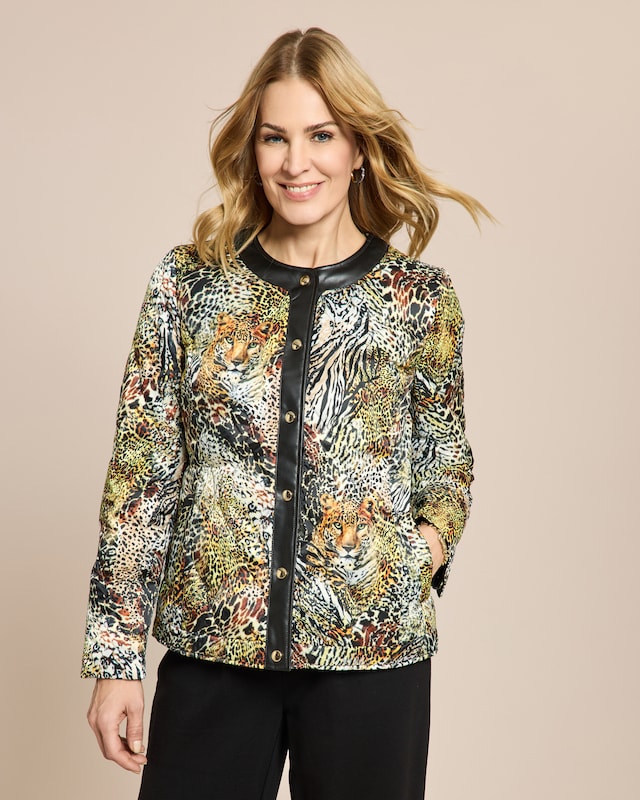 Steppjacke mit Exklusivdruck