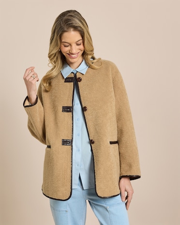 Produktabbildung für Faux Sherling Jacke