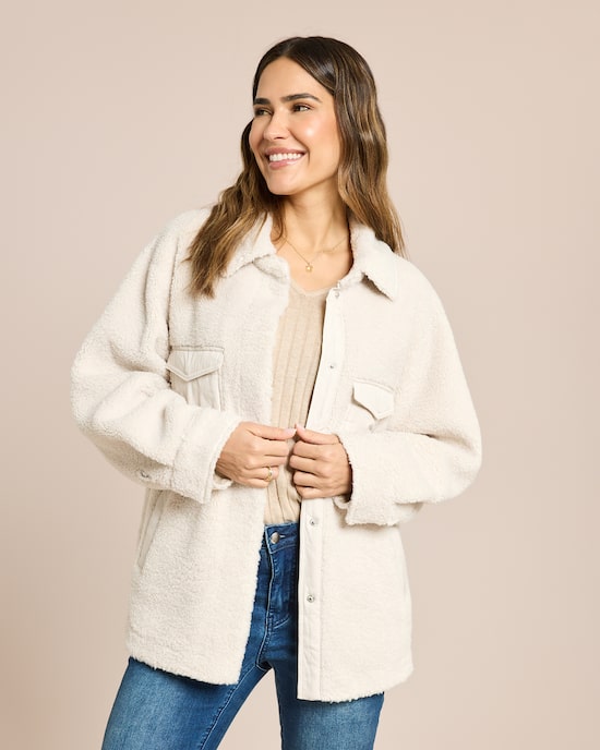 Produktabbildung für Faux Sherling Jacke