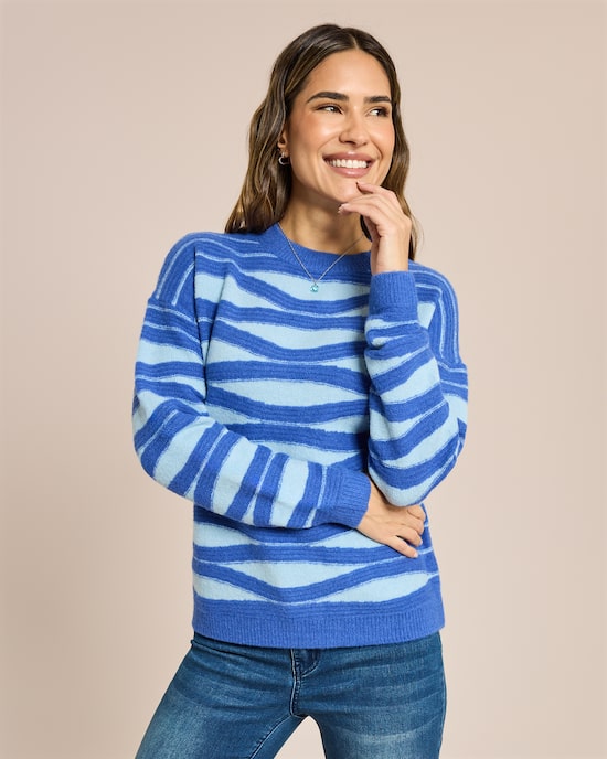 Produktabbildung für Pullover Wellenjaquard