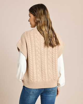 Produktabbildung 4 für Pullunder mit Zopfmuster