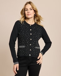 Produktabbildung für Strickjacke mit Strassdeko