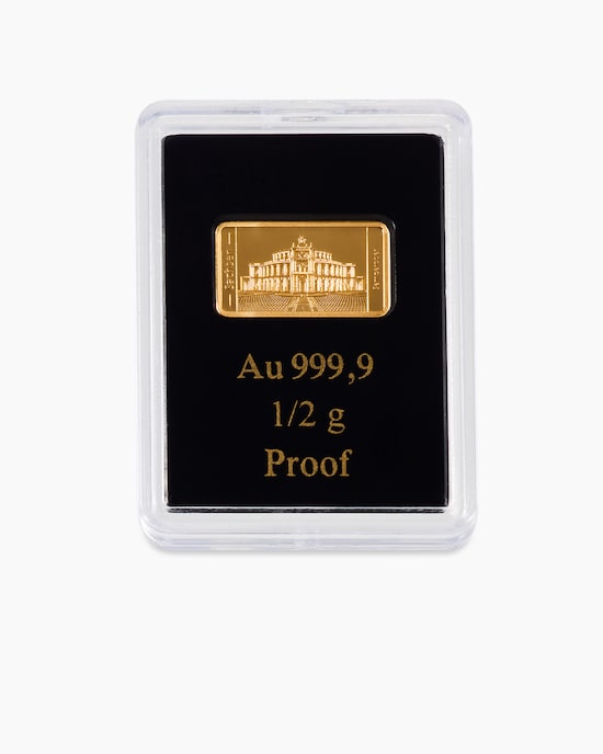 Produktabbildung für Goldmünzbarren SN Semper Oper Dresden