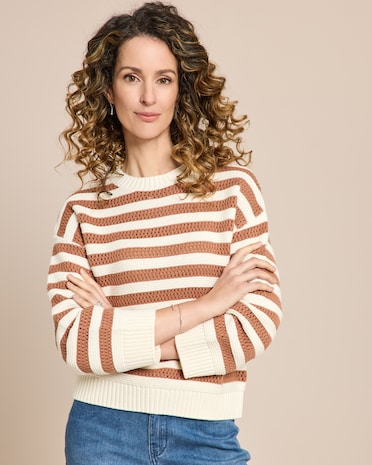 Produktabbildung für Pullover mit Lochmuster