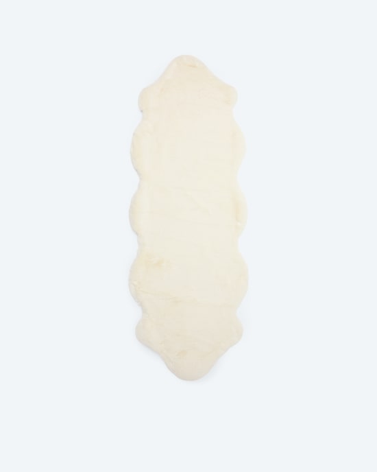 Produktabbildung für Läufer Kaninchenfell-Optik "Esme"