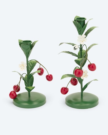 Produktabbildung für Stabkerzenhalter "Früchte", 2tlg.