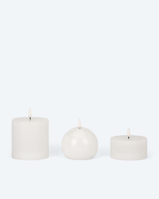 Produktabbildung für LED-Kerzen-Mix "Glossy", 3tlg.