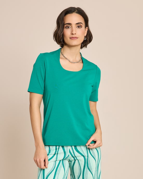 Produktabbildung für Shirt mit Kelchkragen