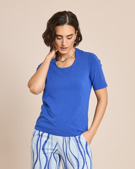 Produktabbildung für Shirt mit Kelchkragen