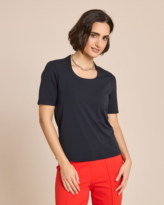 Produktabbildung für Shirt mit Kelchkragen