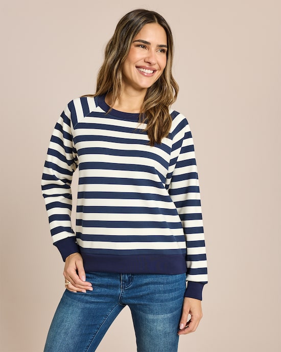 Produktabbildung für Streifensweatshirt