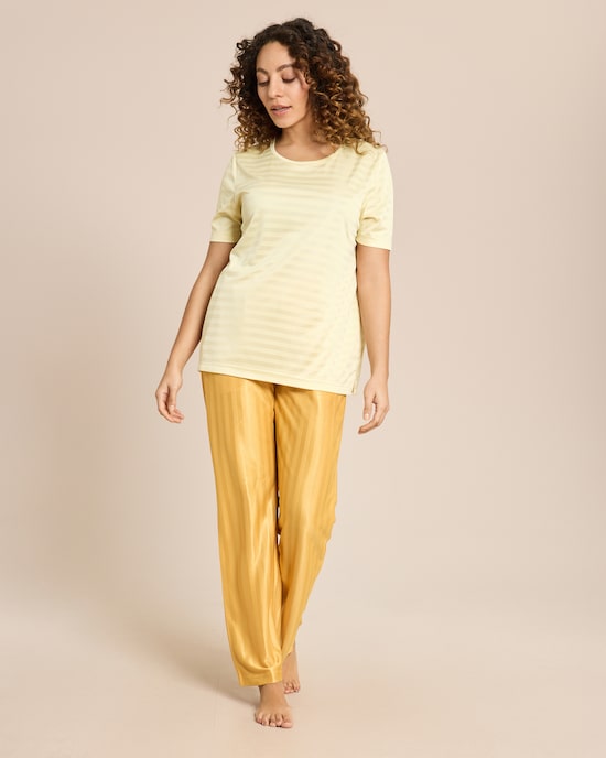 Produktabbildung für Hausanzug "Glanzstreifen" uni