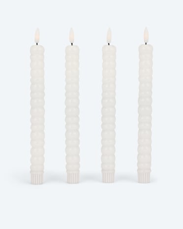 Produktabbildung für LED-Formstabkerzen "Glossy", 4tlg.