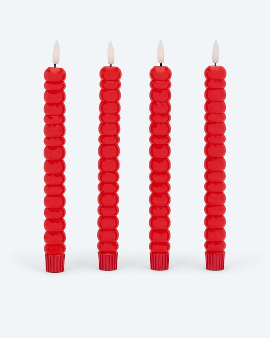 Produktabbildung für LED-Formstabkerzen "Glossy", 4tlg.