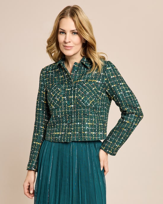 Produktabbildung für Blazer mit Karomuster