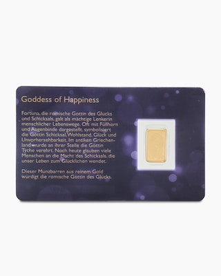 Produktabbildung 1 für Goldmünzbarren Glücksgöttin Fortuna 2025