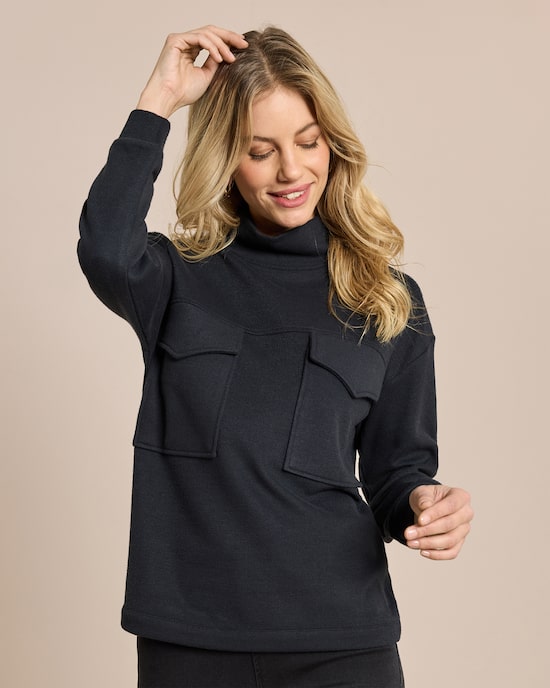 Produktabbildung für Sweatshirt mit Tunnelzug