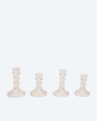 Produktabbildung für Glas-Stabkerzenhalter Elegance, 4tlg.