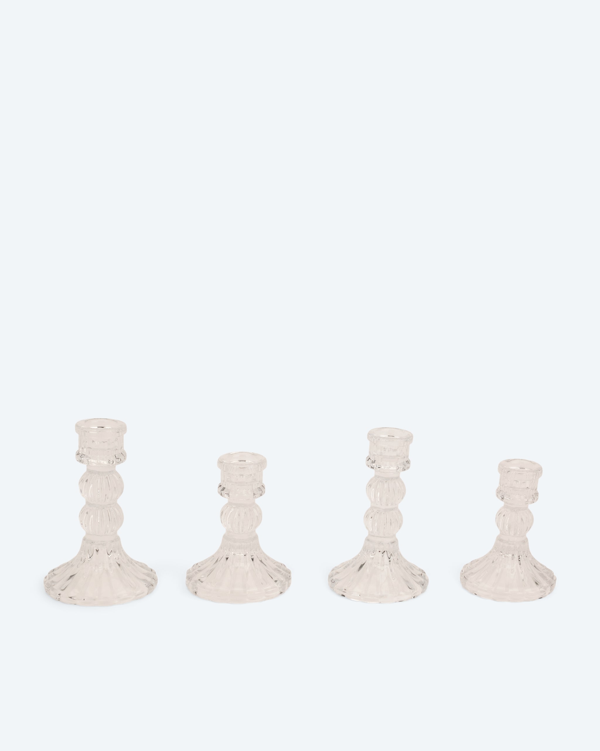 Produktabbildung für Glas-Stabkerzenhalter Elegance, 4tlg.