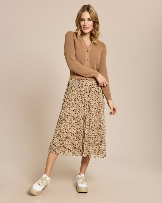 Produktabbildung für Strickkleid mit Plissee Rock