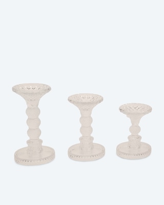 Produktabbildung 1 für Glas-Stumpenkerzenhalter, 3tlg.