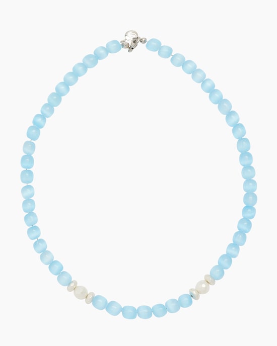 Produktabbildung für Collier mit Selenith, Aragonit & Hämatit