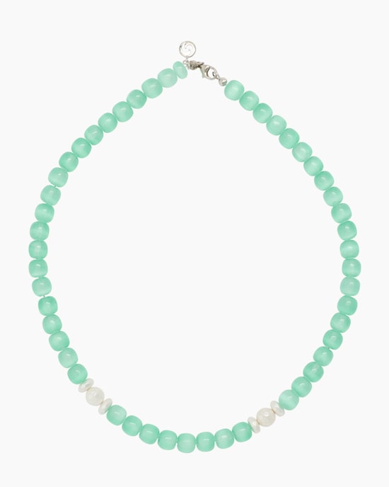 Produktabbildung für Collier mit Selenith, Aragonit & Hämatit