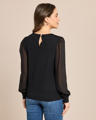 Produktabbildung 4 für Pullover mit Chiffonärmel