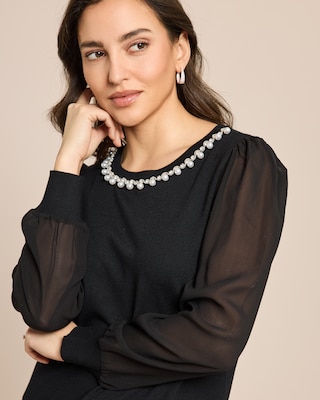 Produktabbildung 5 für Pullover mit Chiffonärmel