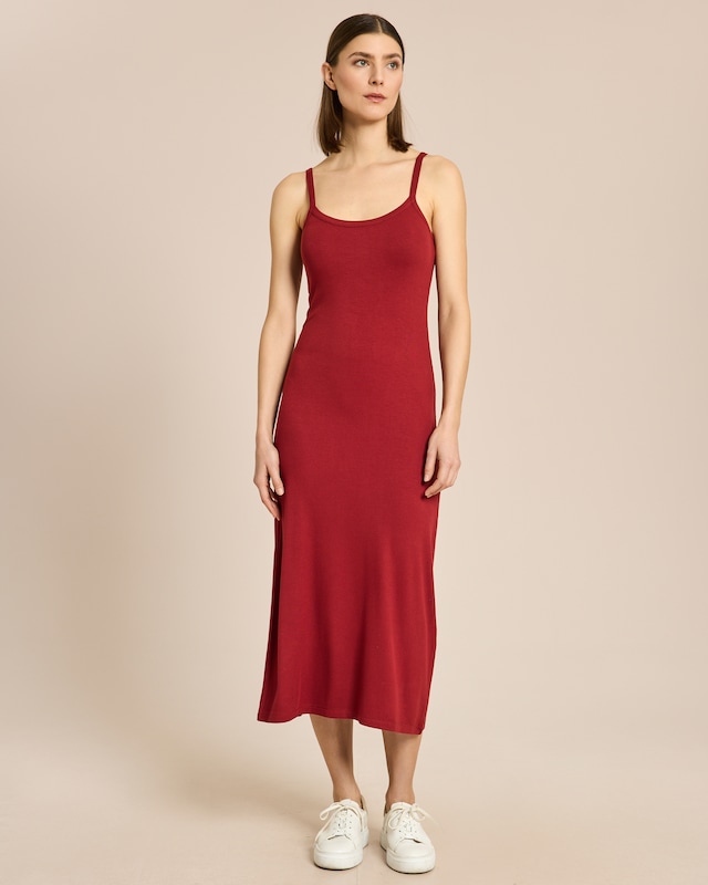 Lounge-Kleid in Rippoptik