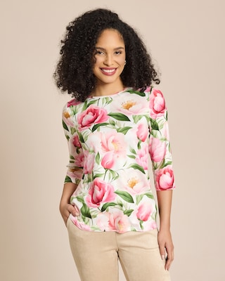 Produktabbildung 1 für Shirt Blütendruck