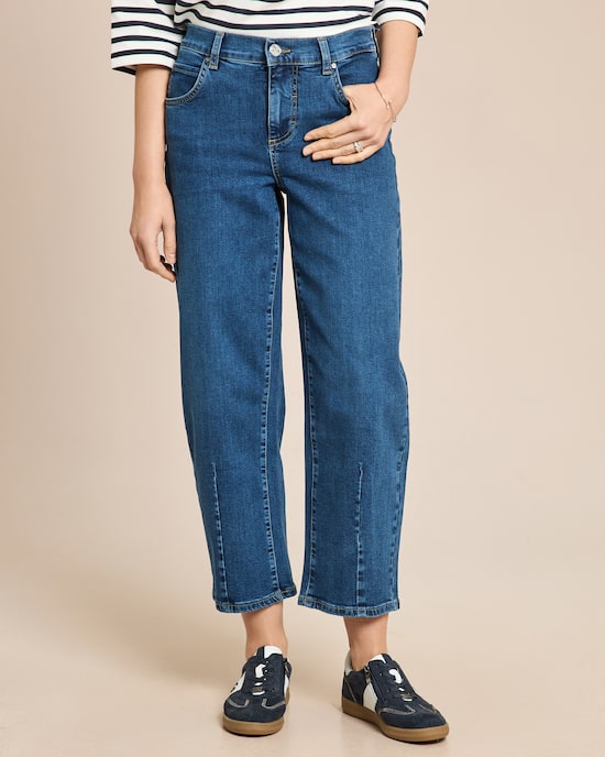 Produktabbildung für Jeanshose Barrel Fit leicht verkürzt