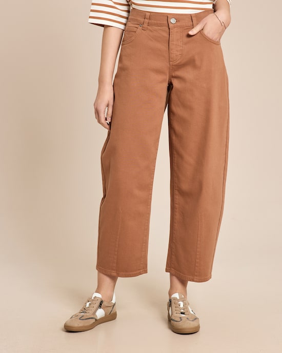 Produktabbildung für Jeanshose Barrel Fit leicht verkürzt