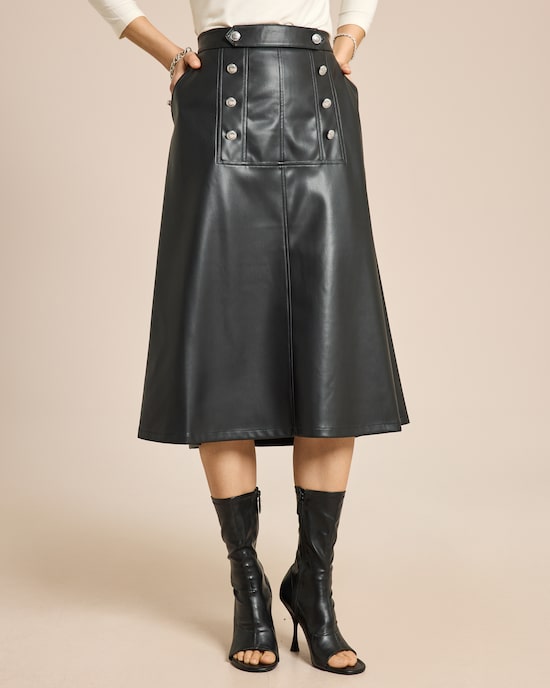 Produktabbildung für Rock aus Lederimitat