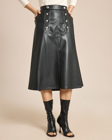 Produktabbildung für Rock aus Lederimitat