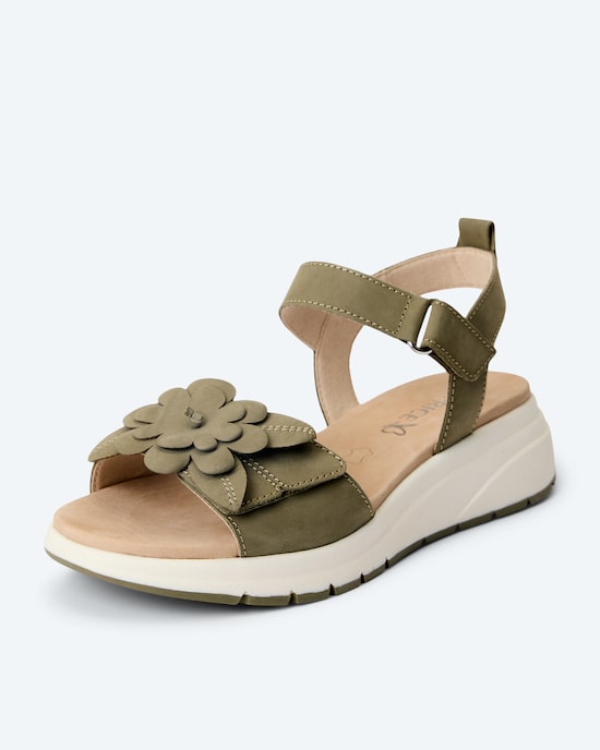 Produktabbildung für Sandale mit Blumendeko