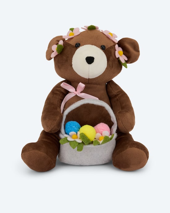 Produktabbildung für LED-Figur Teddybär mit Blumen