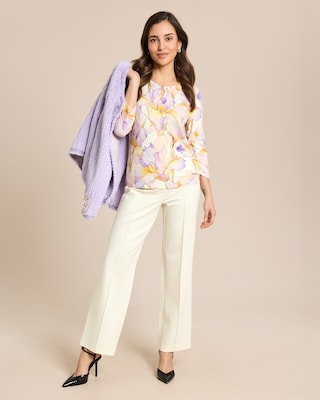 Produktabbildung 3 für Shirt mit pastellfarbenem Blumenprint