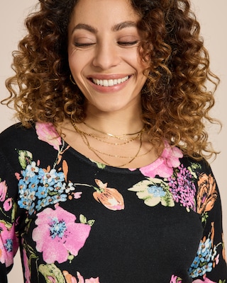 Produktabbildung 5 für Classic Pullover mit Blumendruck