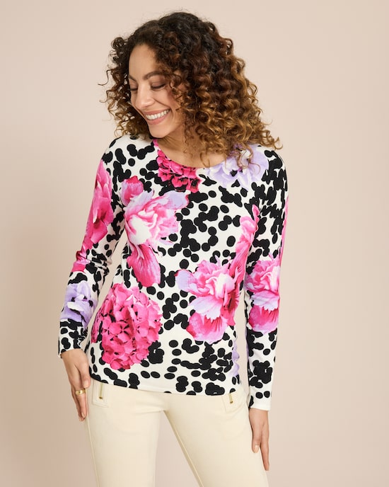 Produktabbildung für Classic Pullover Pfingstrosen