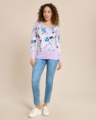 Produktabbildung 3 für Classic Pullover abstrakte Blumen