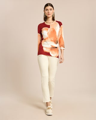 Produktabbildung 2 für Classic Pullover Magnoliendruck