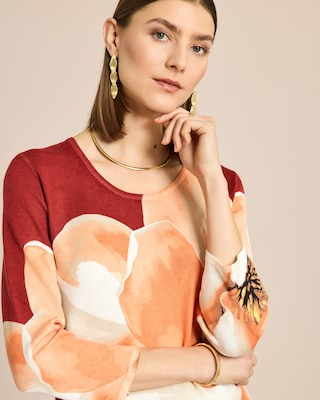 Produktabbildung 4 für Classic Pullover Magnoliendruck