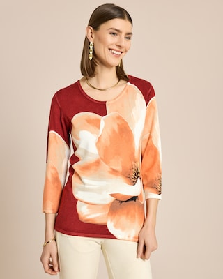 Produktabbildung 1 für Classic Pullover Magnoliendruck