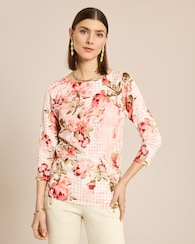 Produktabbildung für Classic Pullover floraler Druck